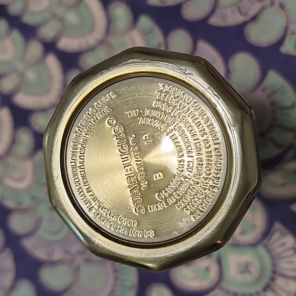 Starbucks Gold Faceted 2019 Stainless Steel Vacuum Insulated Tumbler 16OZ Great! - Picture 4 of 6